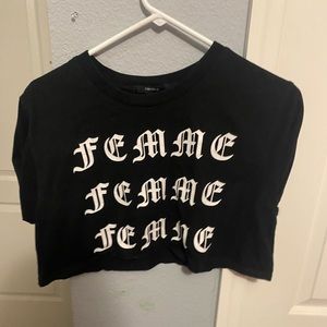 femme crop top